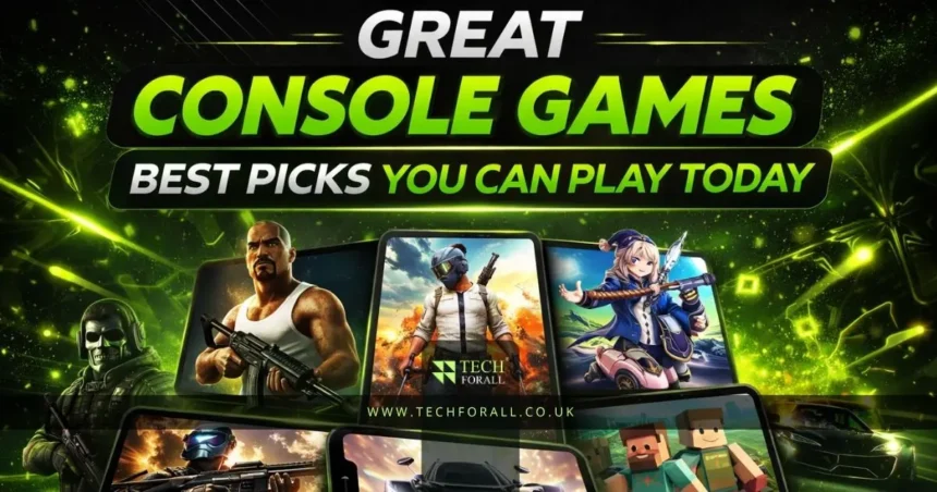 Great Console Games Best Picks You Can Play Today