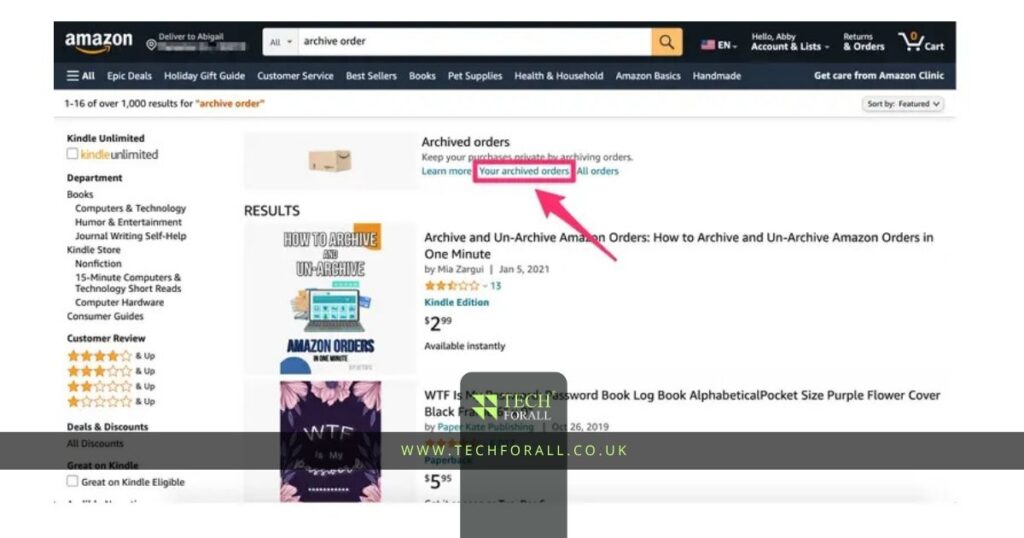 How to Find Archived Orders on Amazon