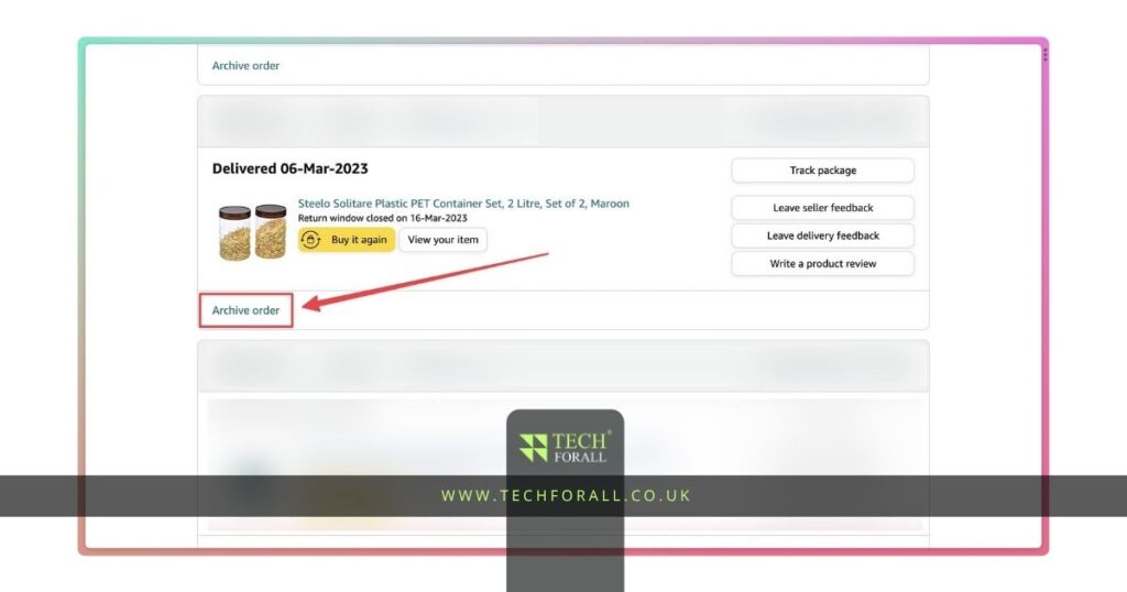 How to Archive an Order on Amazon