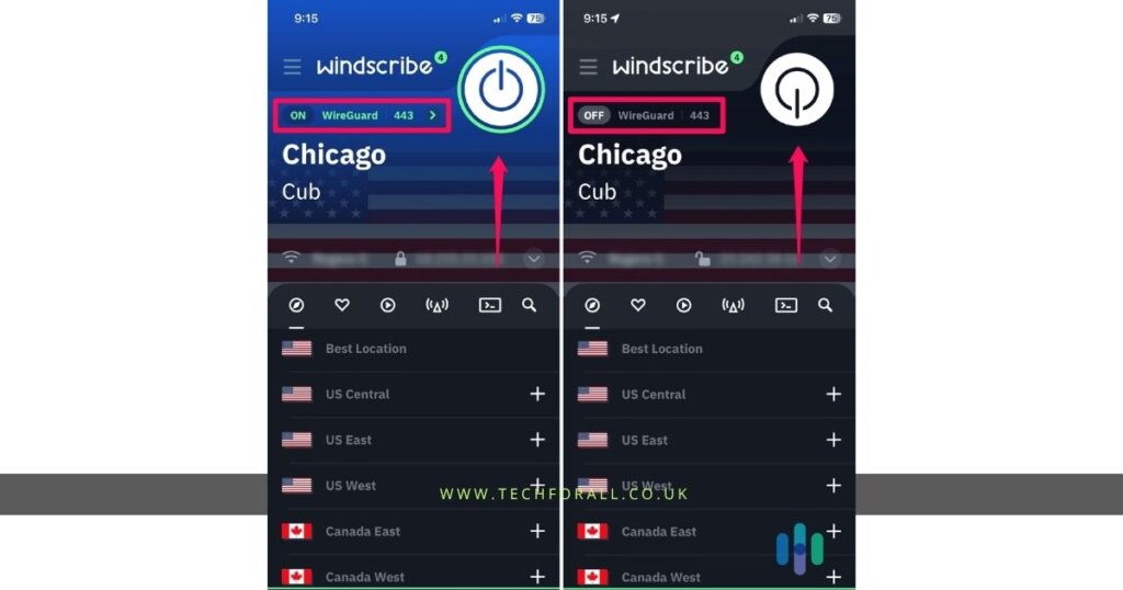 Turn Off VPN in the App